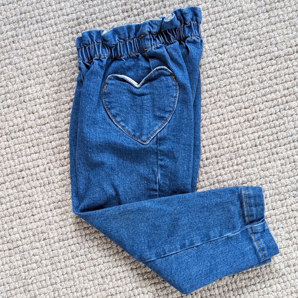 Toddler Jeans with Heart Pocket